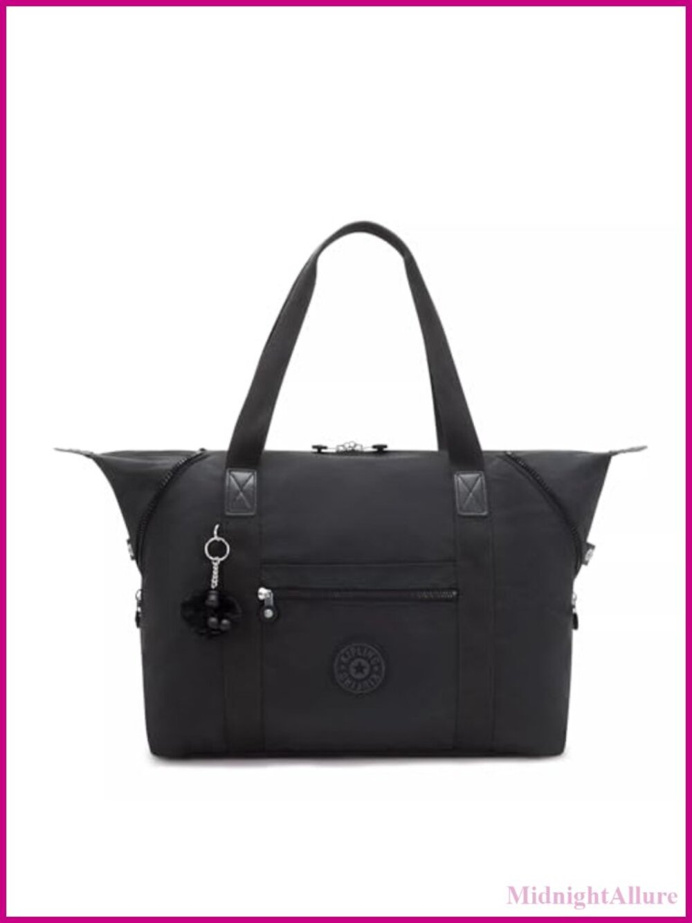 Kipling Art Medium Tote Bag Lightweight Weekender Travel Handbag
